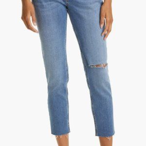 RAG & BONE Dre Raw Hem Slim Boyfriend Jeans SZ 29